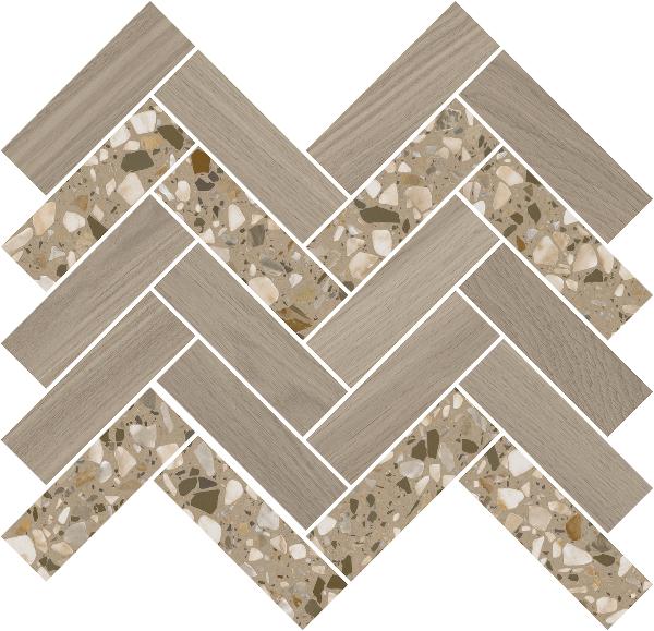 T042/SG5269 Монтиони мозаичный коричневый светлый 34x35,5 Kerama Marazzi