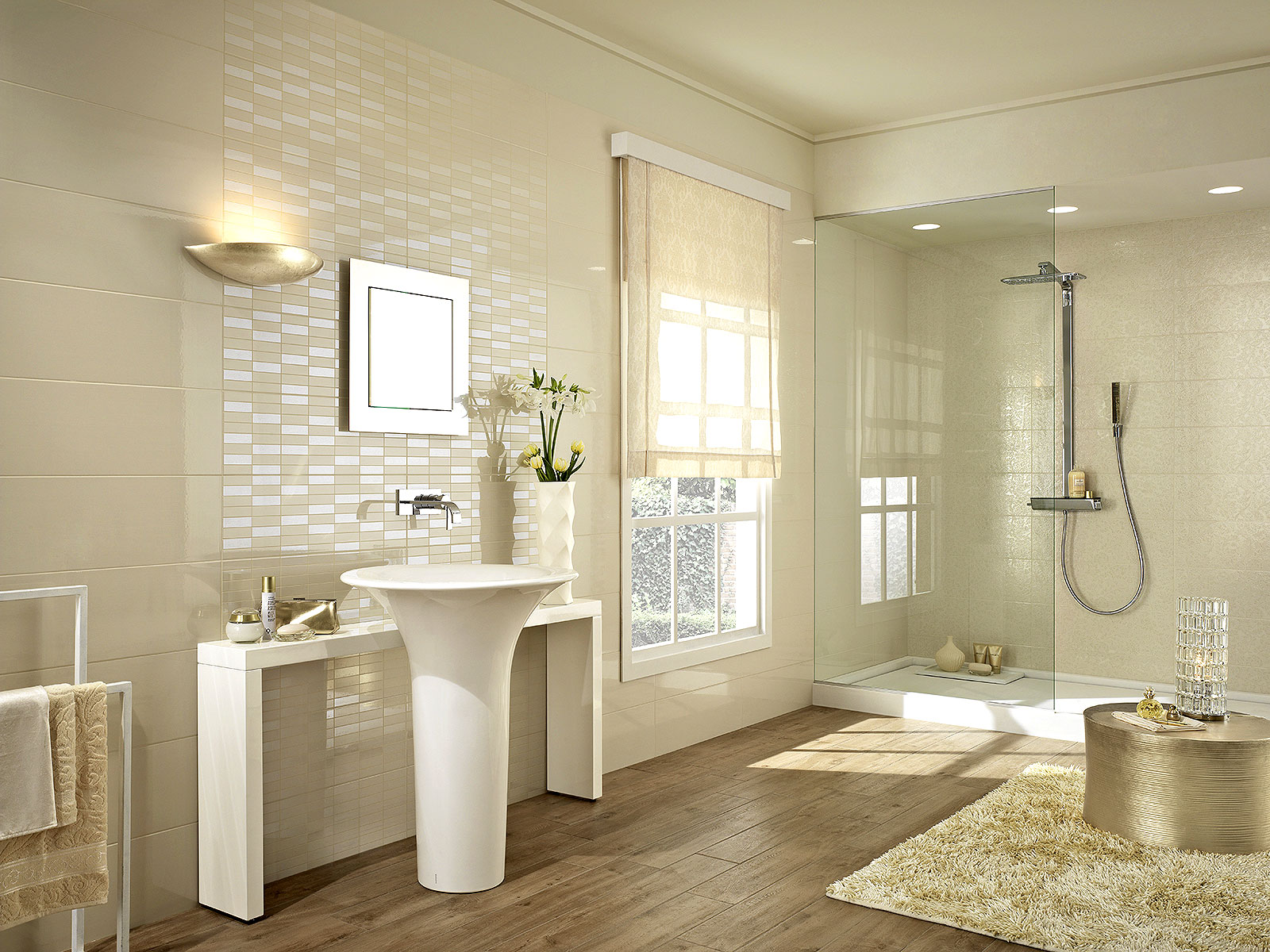 MLER Colourline White/Blue Decoro 22x66.2 MARAZZI Italy