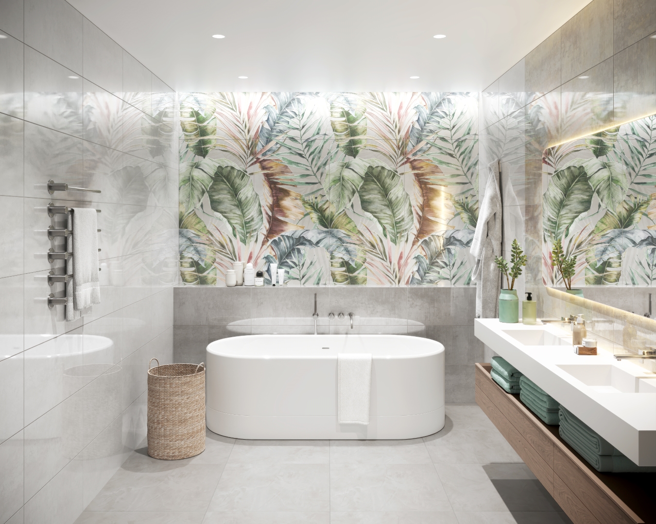 GT1206014801MGR-A Infinium Серый панно часть А 60x120 Global Tile фото 3