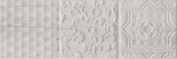 Genesis Relieve Gris 10x30 Monopole Ceramica