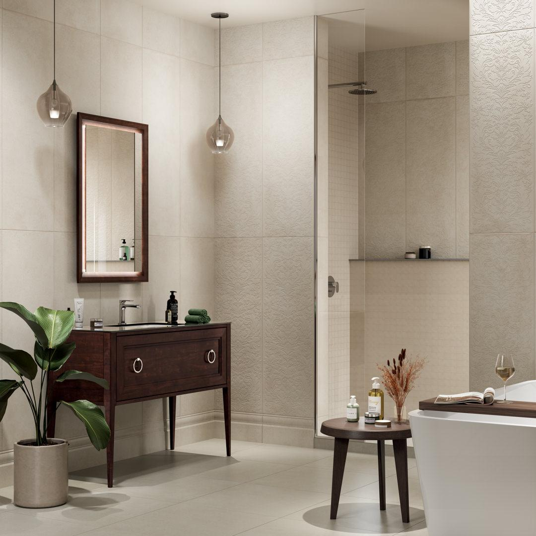 BLF007R Бордюр Багет Монсеррат серый светлый матовый обрезной 40х7,3 Kerama Marazzi