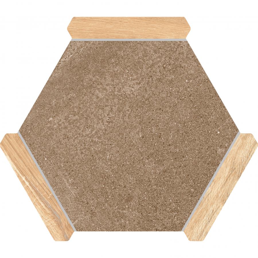 Sacramento Marron Pino 22x25 Monopole Ceramica