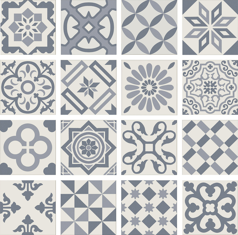 PT01950 ANTIGUA DECOR AZUL 20X20 Ribesalbes