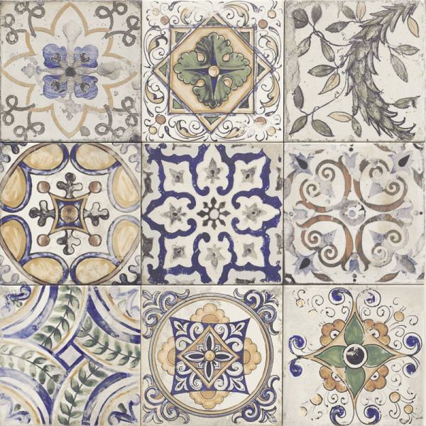 PT03093 Centro Faenza Bianco Mix 20x20 Mainzu