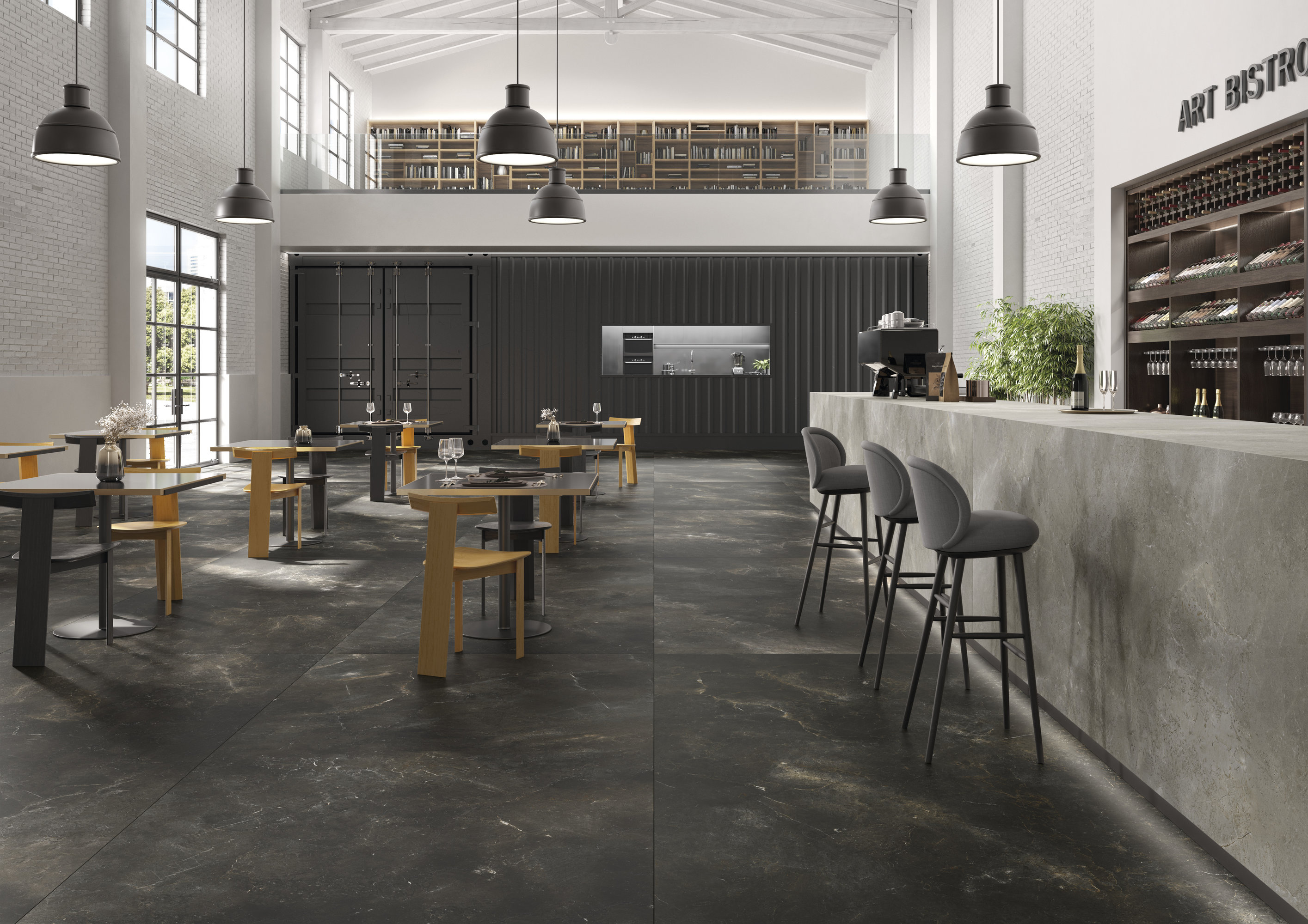 P315591MF6 Mystic Black Natural 6mm 150x300 IRIS FMG фото 6