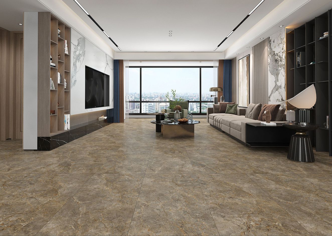 BHC-6008 Root Brown Semi-Polished 600x1200x10 Basconi Home фото 3