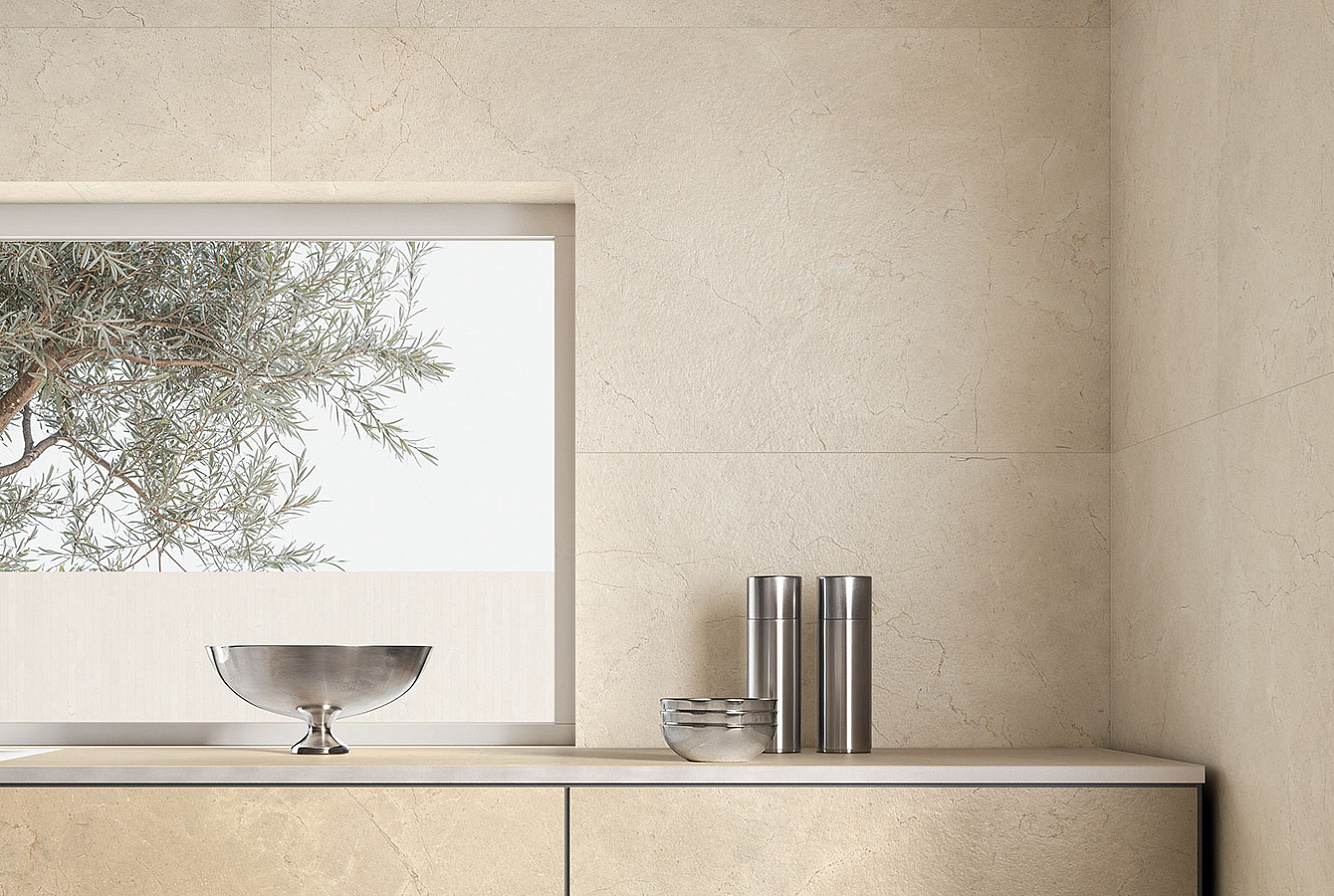CL03BAS Calcis Visone Stripe SQ. 60x120 Italgraniti