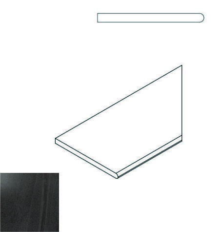 620090000230 CARBON BORDO ROUND DX 30x60 Italon