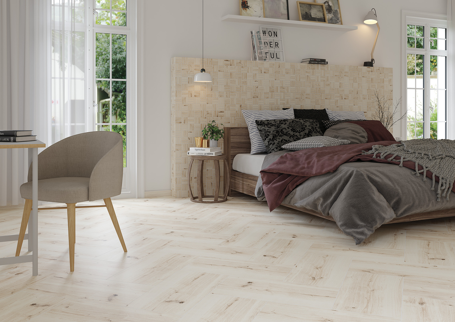 WS5A156 Плинтус Woodhouse темно-бежевый 7x59,8 Cersanit