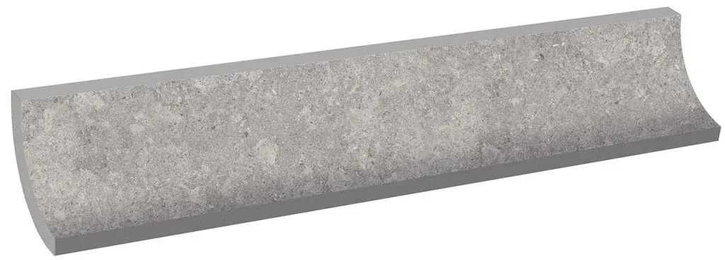 Плинтус радиальный Stone 551 Pearl R9 r30 77х665 Kerastep