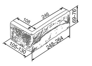 Мюнхен 310 Угол 248-264х105-130х69-76x19 Камелот