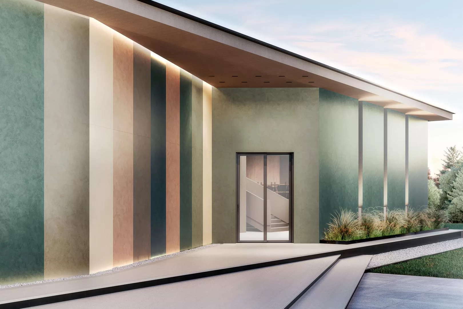 SL1232G0231R6 Конкрит розовый обрезной 119,5x320x0,6 Kerama Marazzi фото 4