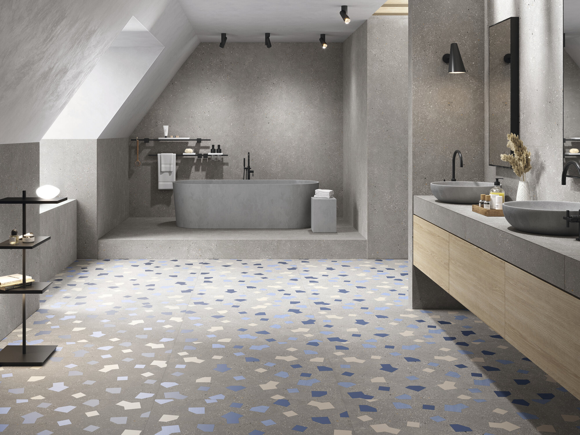 A039096 Ama Ricetta Graphite Rect. R10 60x120 Ape Ceramica