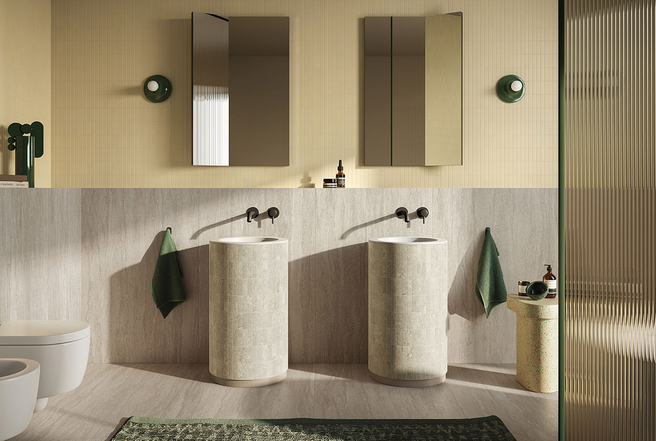 DR05BAR Dorset Tortora Cross Cut Ribbed SQ. 60x120 Italgraniti