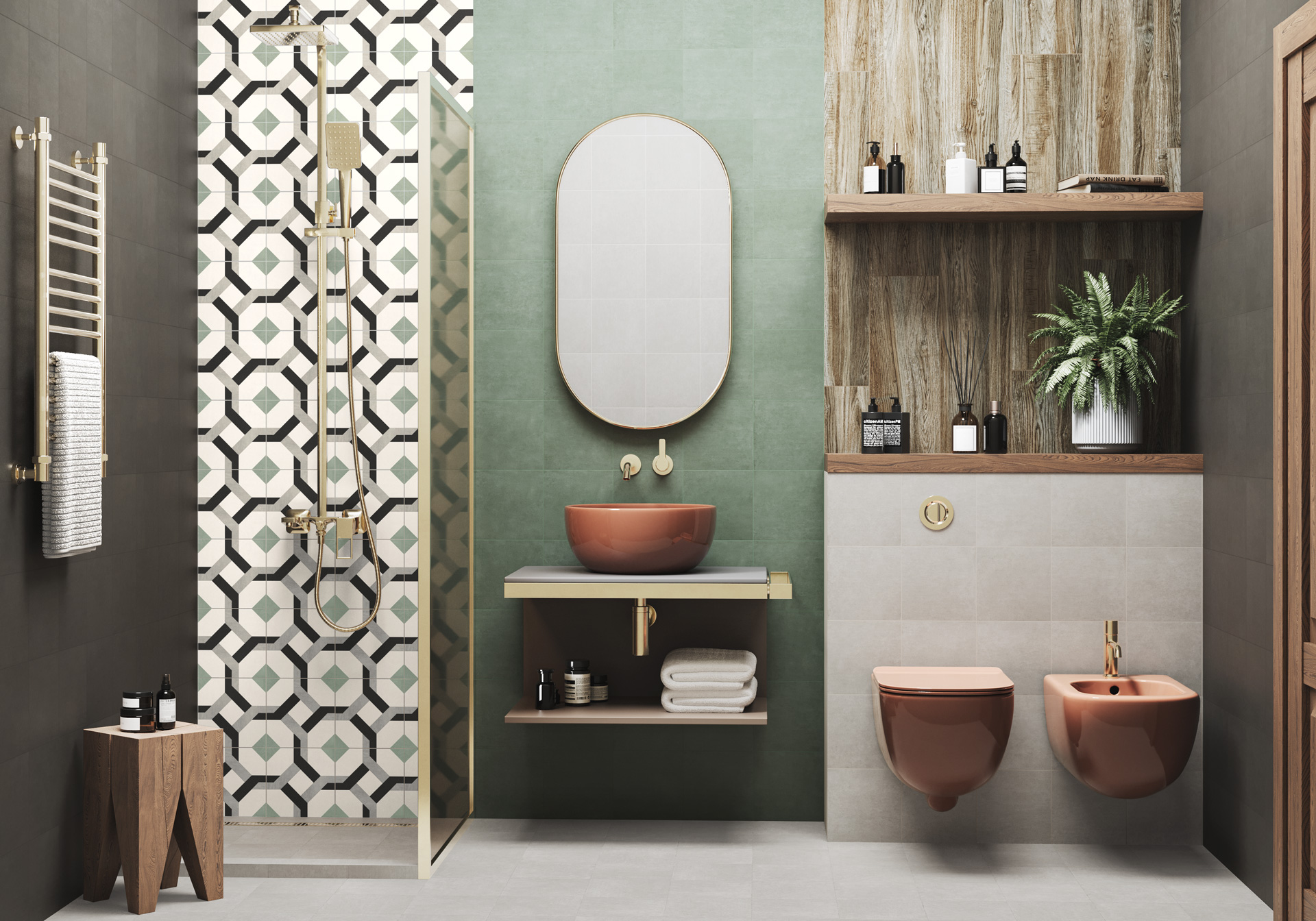 GP2020DNA09 Honey матовый 200x200x8 New Trend