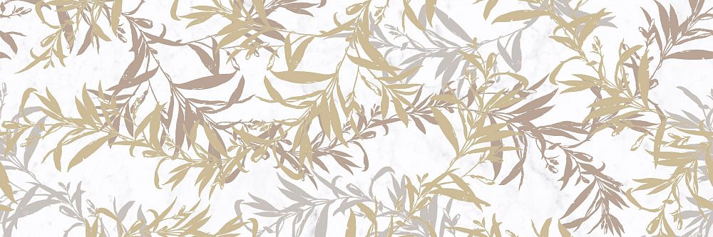 M8SZ Allmarble Wall Altissimo Satin Decoro Foliage 80x120 MARAZZI Italy