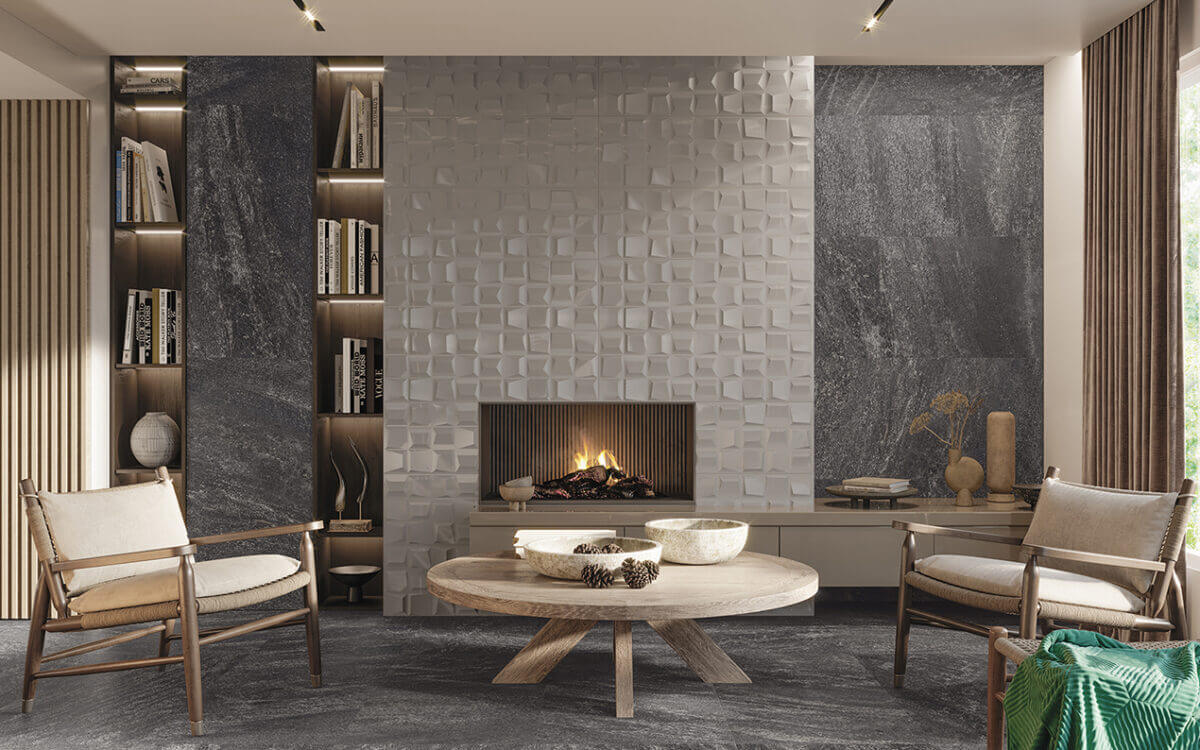 Slate Stone White RC Lap 100x100 Azulejos Sanchis