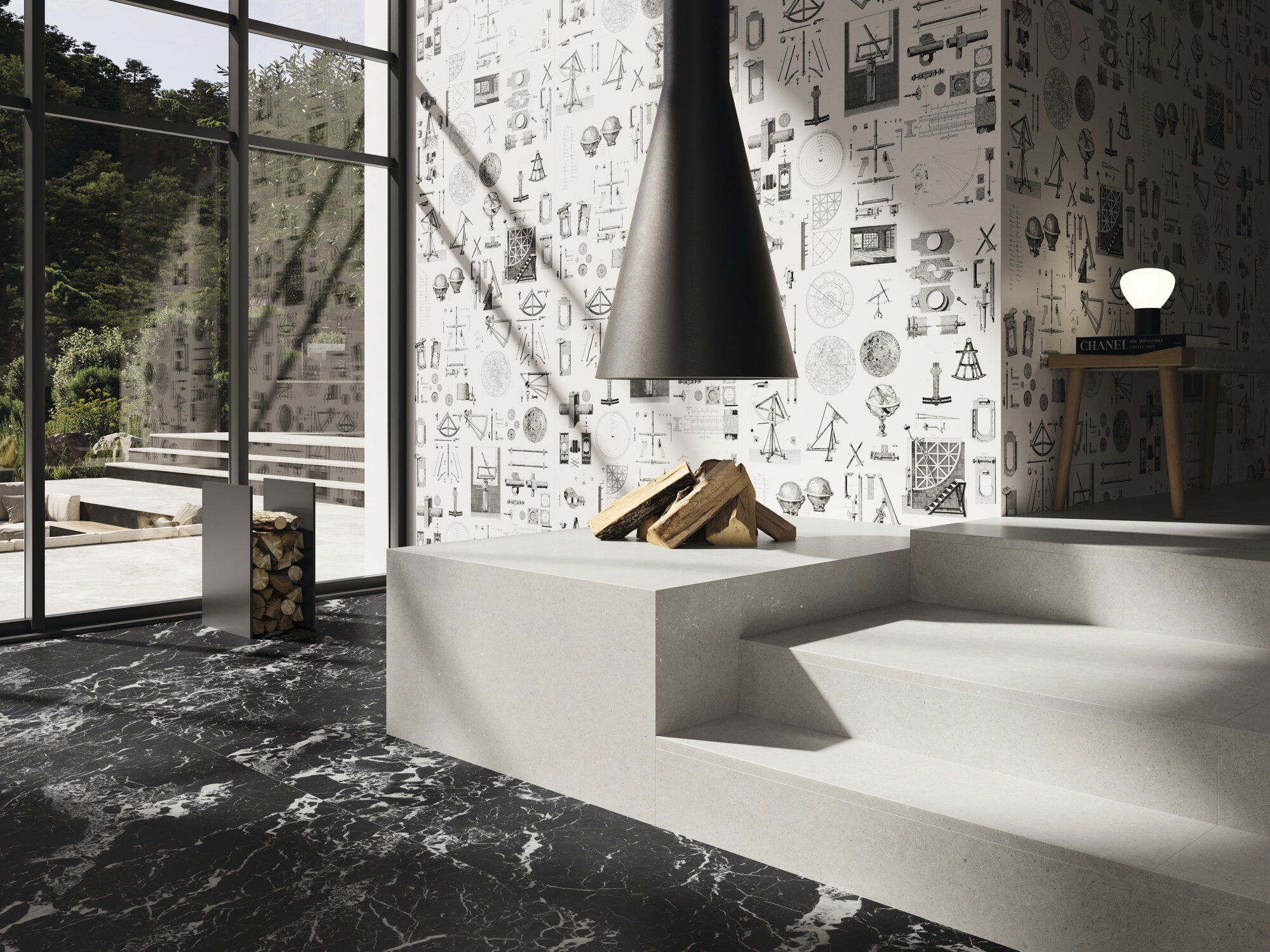 A041062 Black Hispania Natural Rect 120x278 Ape Ceramica