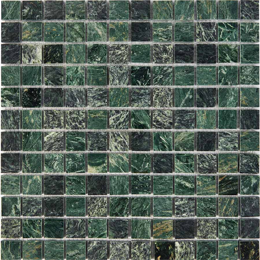 PIX215 Spider Green из мрамора 23x23 305х305x6 Pixmosaic