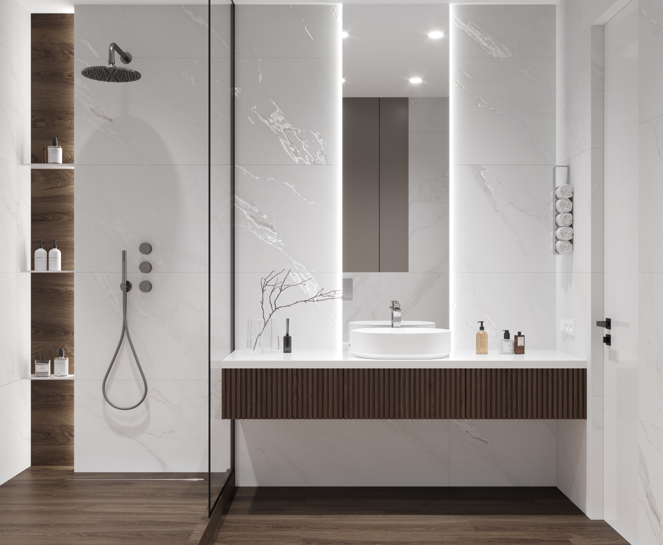 Calacatta Michael белый лаппатированный шайн 60х120 Laparet