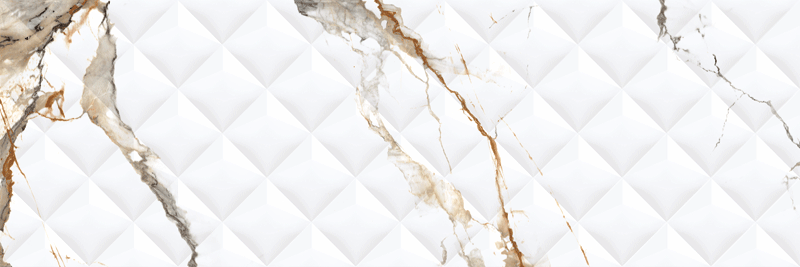Calacatta Brillante Decor Caponier Rectificado 30x90 Novacera