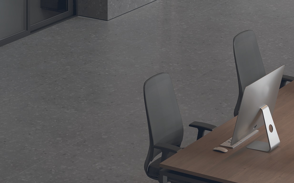 Пьетриско Антрацит ПРО тёмно-серый матовый карвинг R10/A КР 60х120 Laparet фото 3