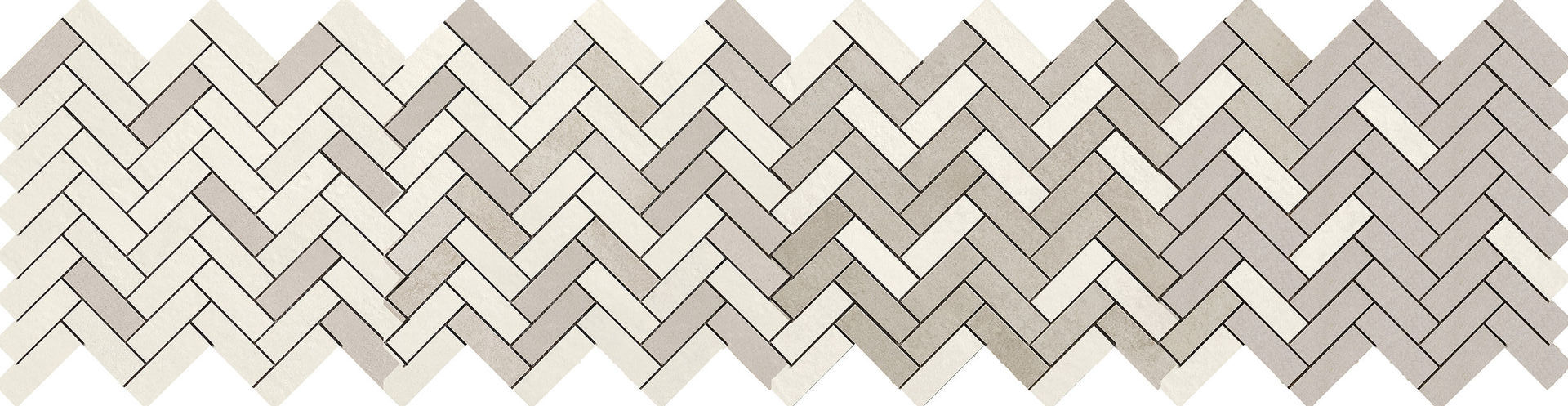 R060 Terracruda Mosaico Degrade Calce/Luce 33.2*128.8 Ragno Marazzi
