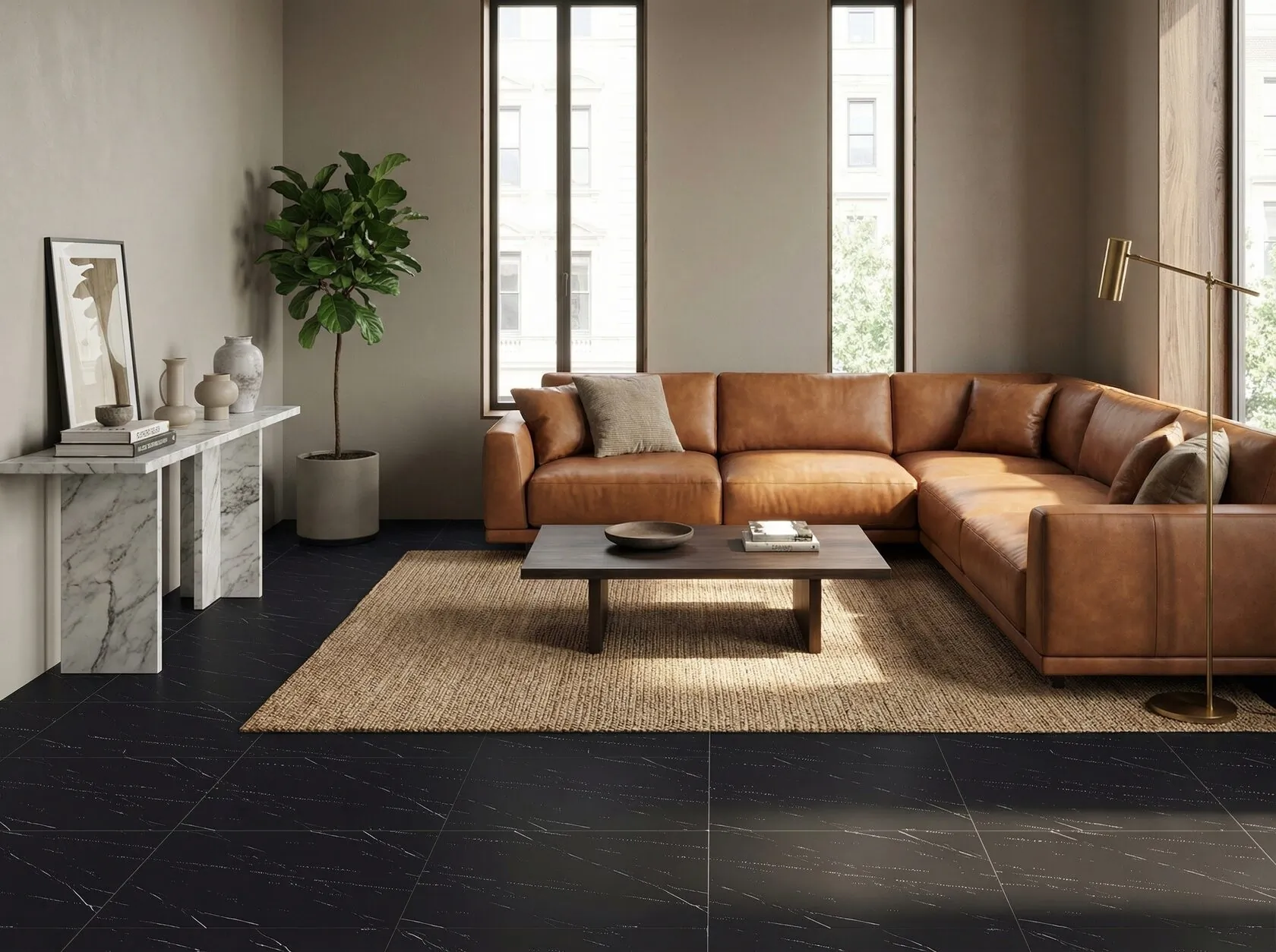 ZA-B60911 Монохром Матовый 600x600x9 Vizavi фото 5