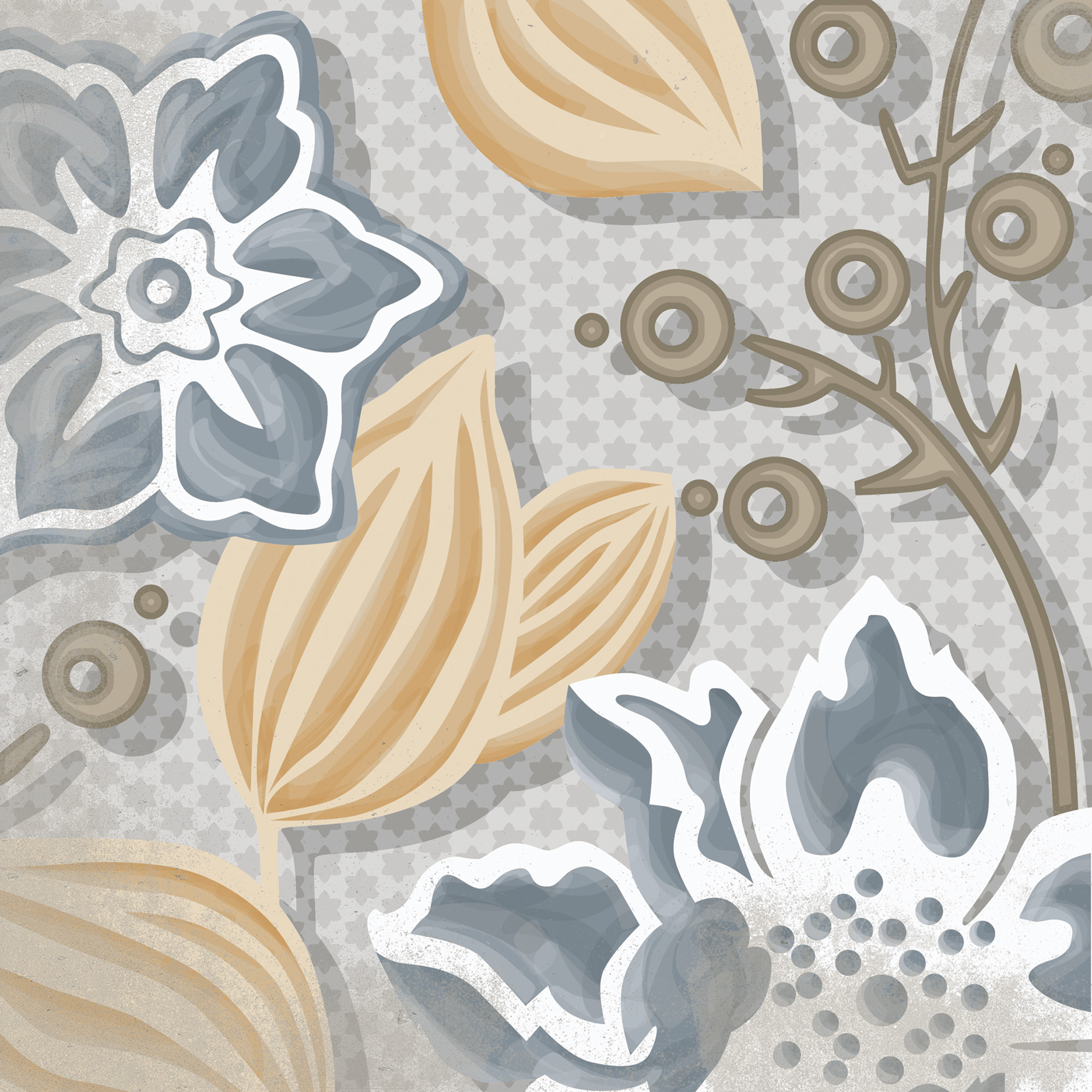 Flore Gris 20x20 (микс) VIVES
