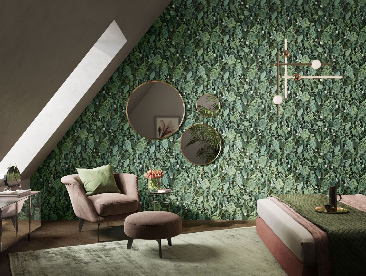 Wonderwall Silver Leaf Natural 3.5 mm 100x300 Kerlite фото 9