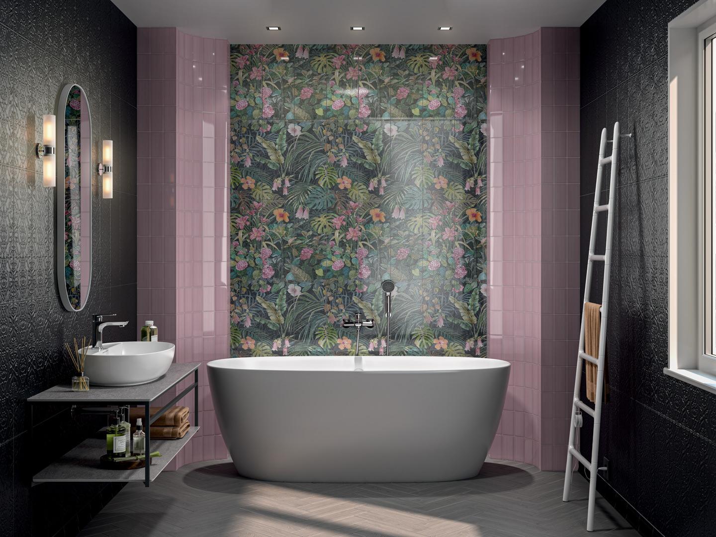 BLB050 Бордюр Багет Альвао черный матовый 20х5 Kerama Marazzi