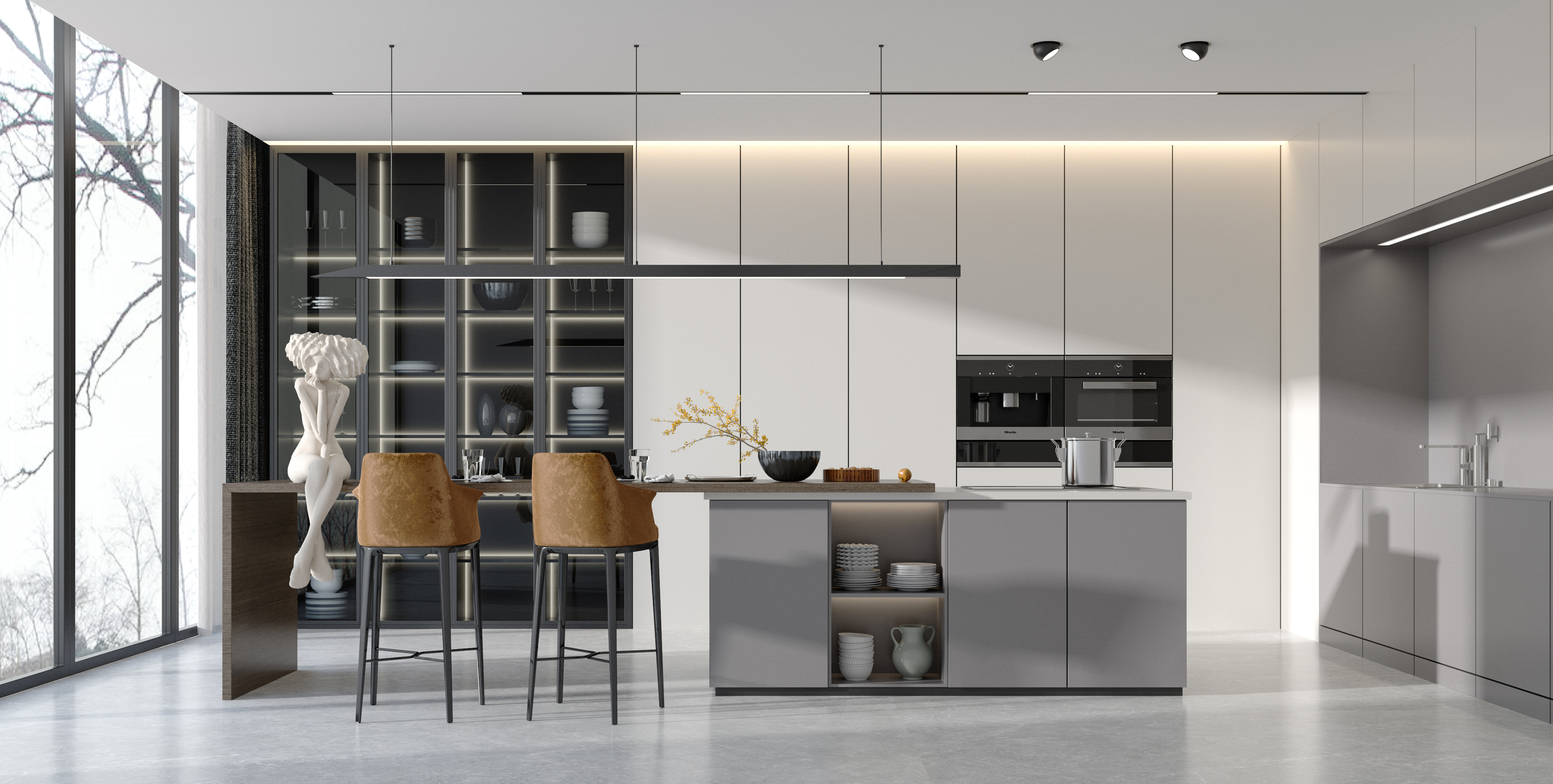 Khaki Gold Спеченный камень бархатный 1200x2700x6 Delfone фото 3