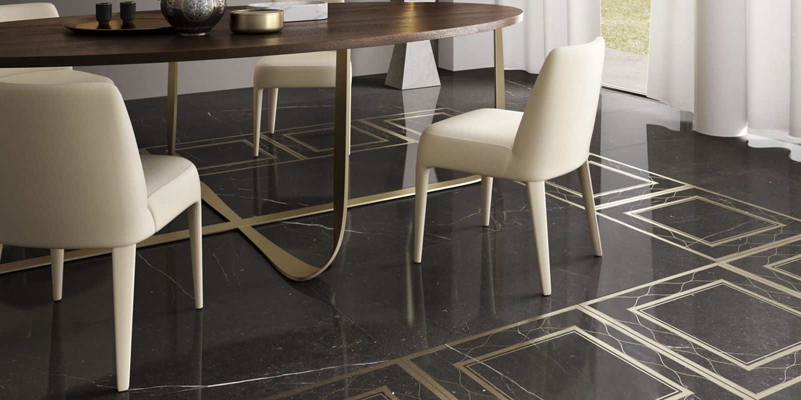 GNSH 75N RM Nero 75x75 Imola Ceramica