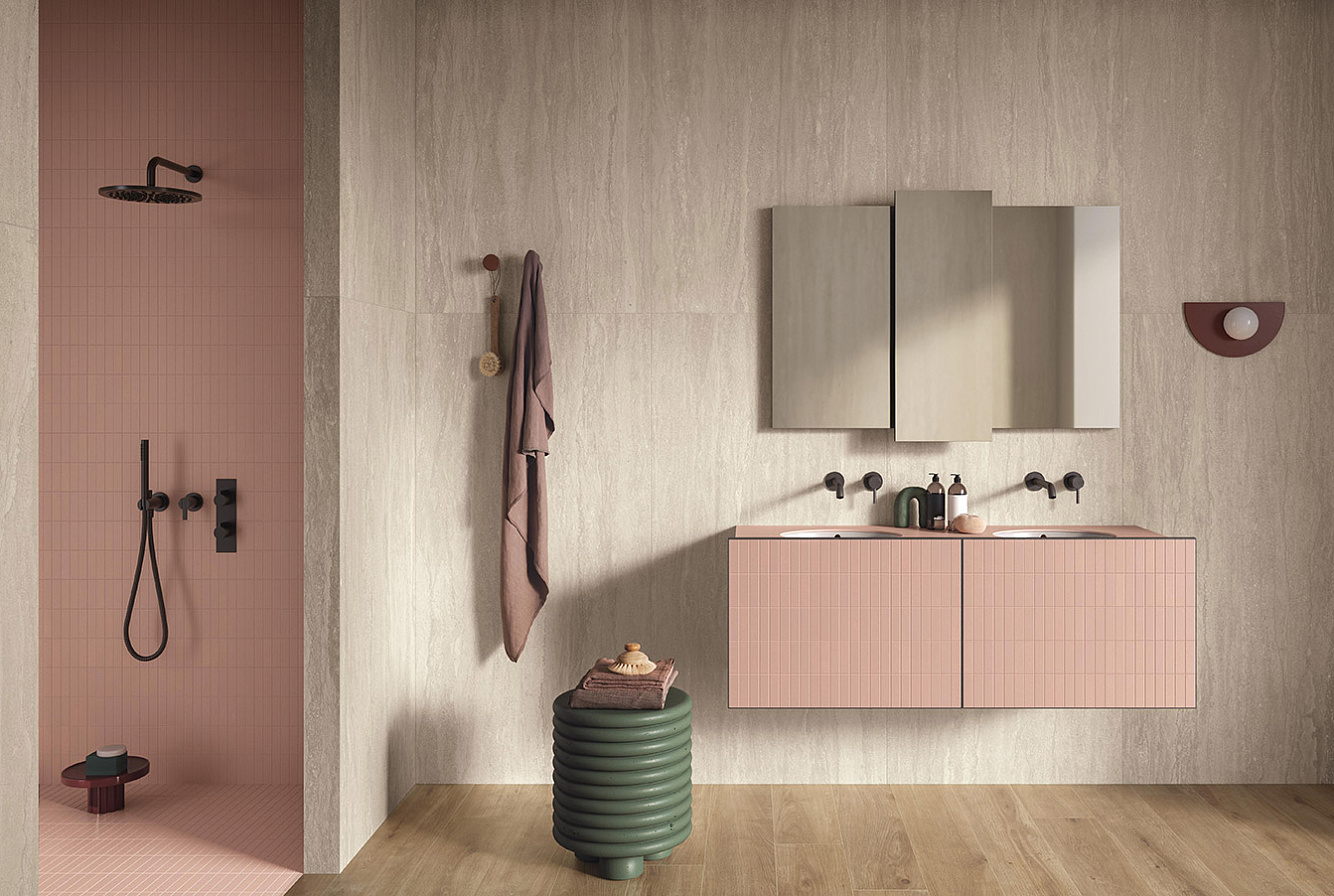 DR05BAR Dorset Tortora Cross Cut Ribbed SQ. 60x120 Italgraniti