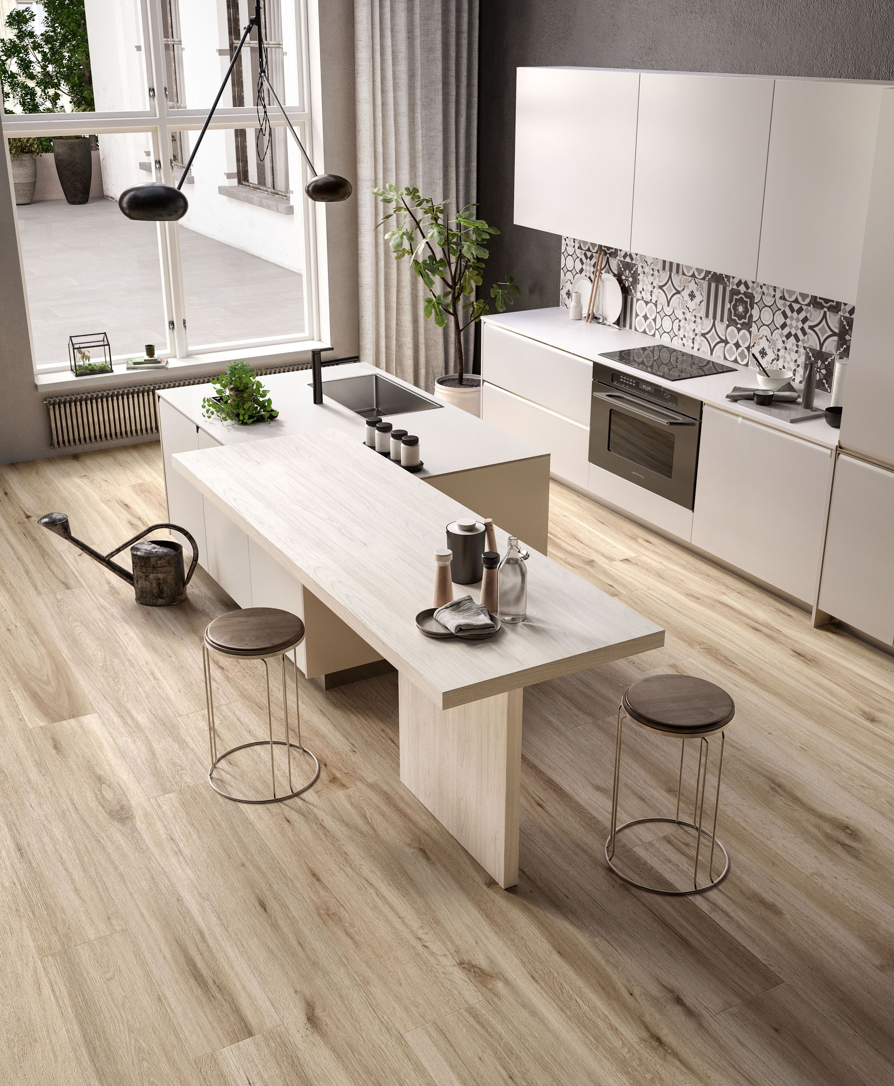 Barkwood White 20x120 Sant Agostino