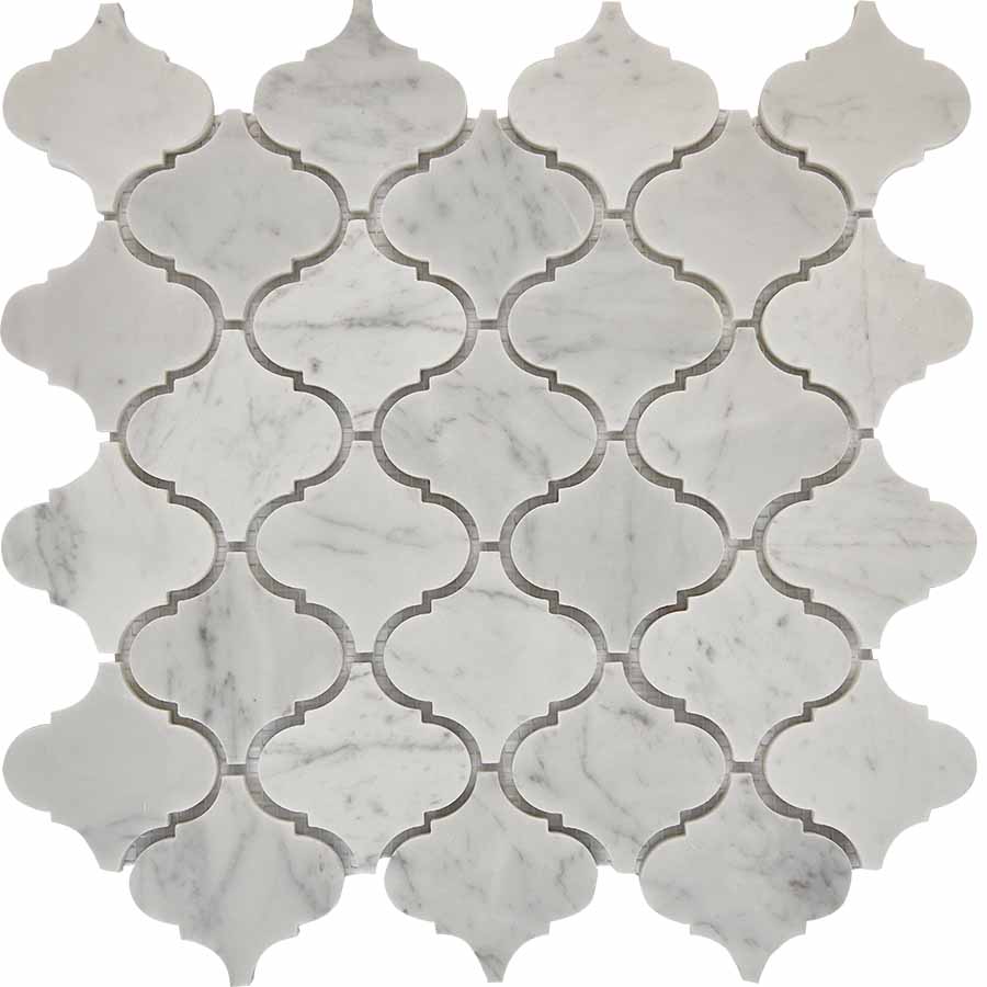 PIX291 Dolomiti Bianco из мрамора полированная 74x74 305х315x8 Pixmosaic