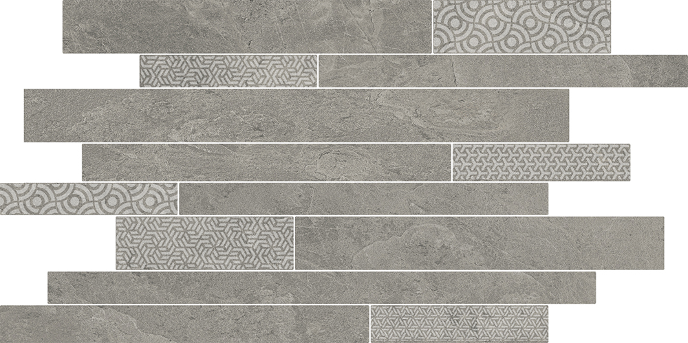 SBM010/SG458420 Ламелла серый мозаичный 50,2x25x8,5 Kerama Marazzi