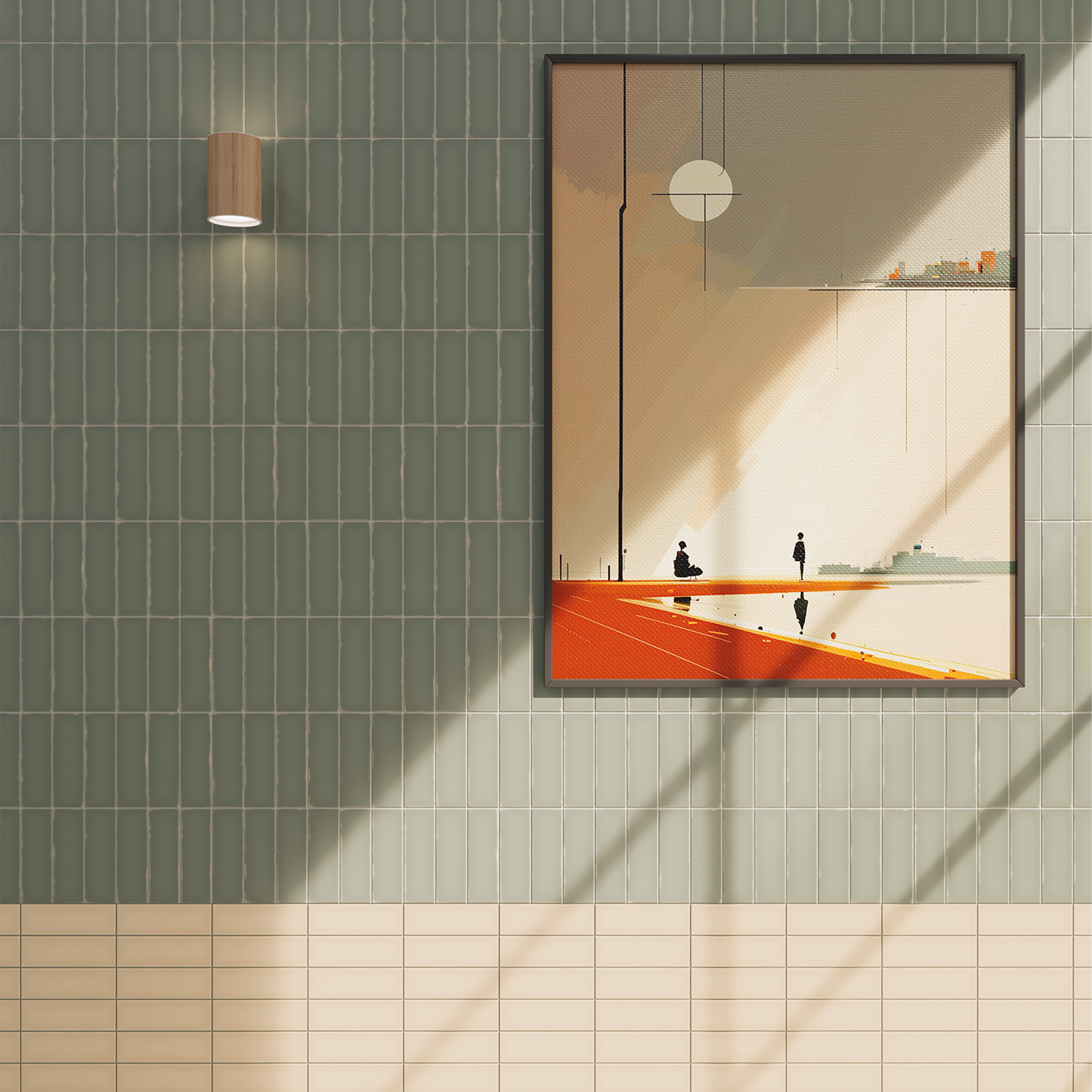 134436 Chalk Ice Grey 4x12.5 DNA Tiles фото 6