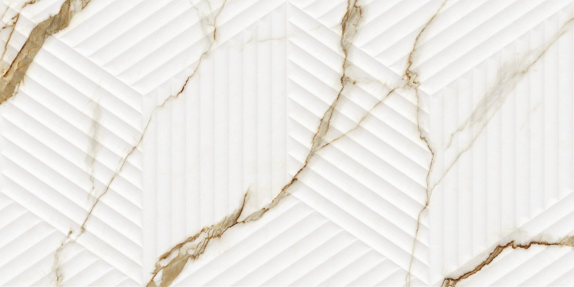 LE63063A-F53 Bianco Carrara Oro Cubo Rectificado 30х60 Artecera