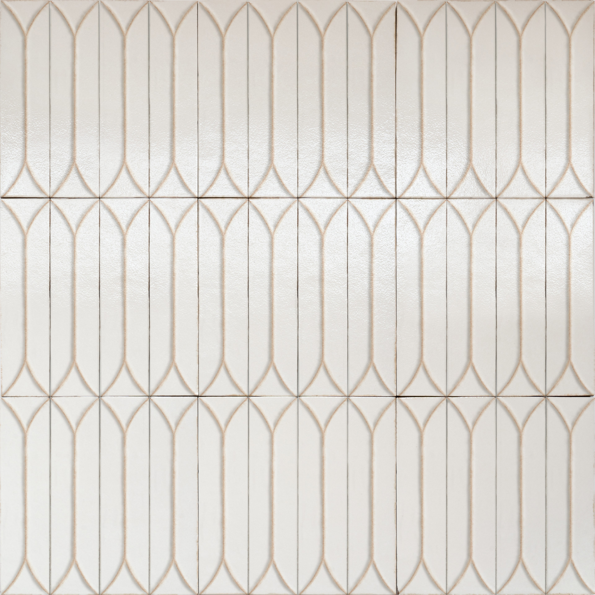 MPM5 Terramater Vaniglia Struttura 3D Losanga Lux 9.1x37.5 MARAZZI Italy
