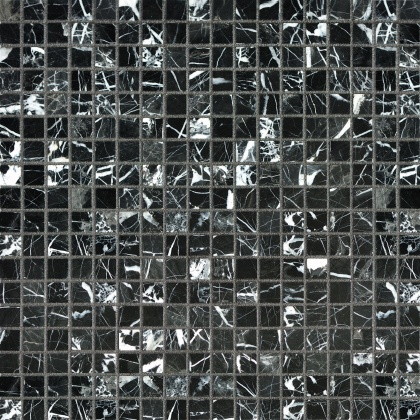 Nero Marquina Pol. 4мм 30.5x30.5 Orro Mosaic
