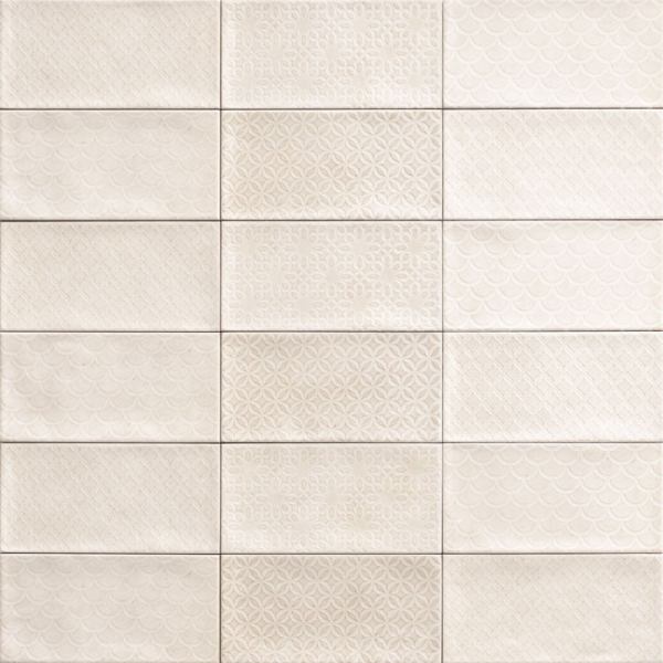 DECOR CAMDEN BIANCO 10x20 Mainzu