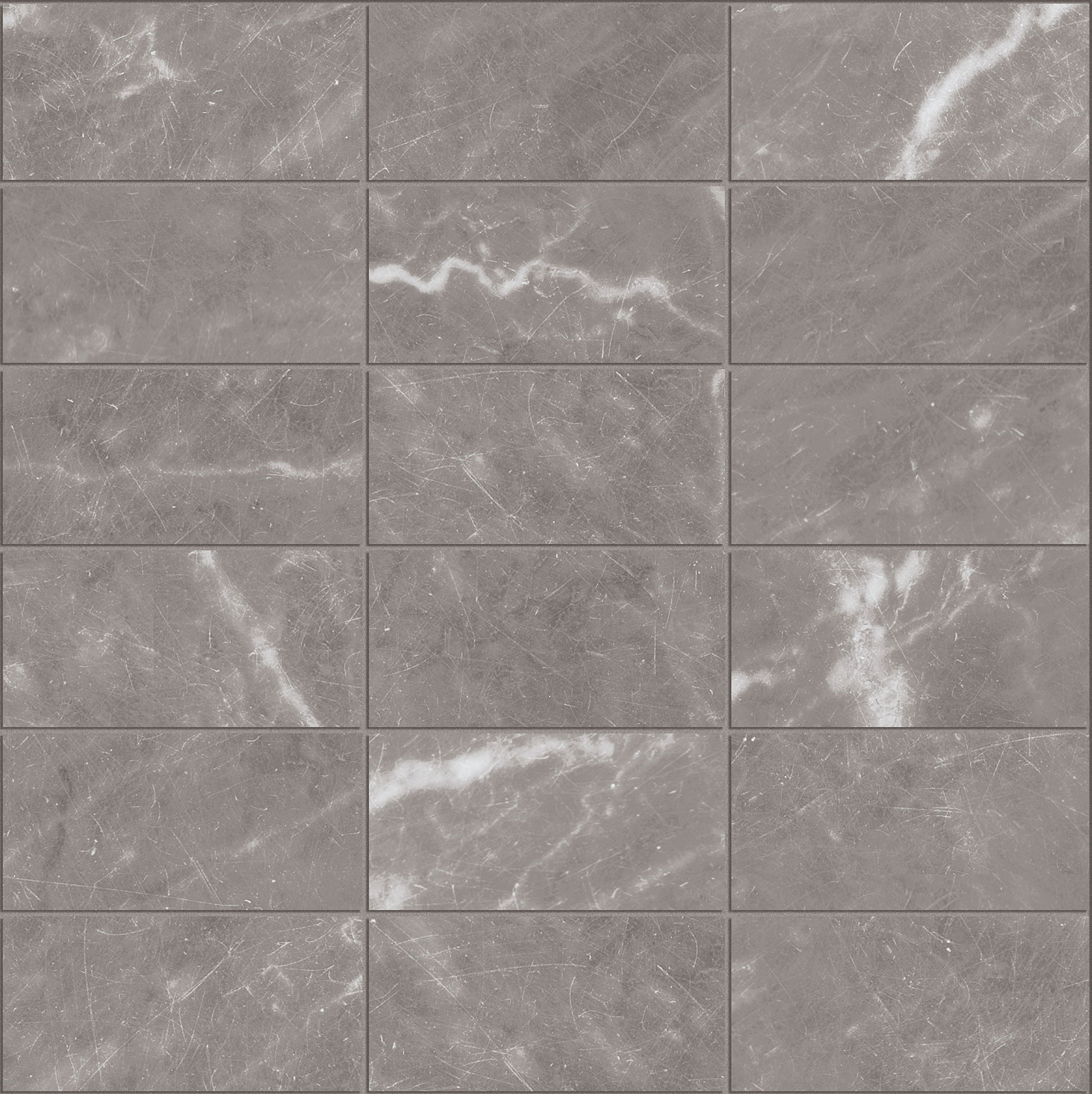 2704524 Marmoker Naturale Bardiglio Imperiale Mosaico 5x10 29.5x29.5 Casalgrande Padana