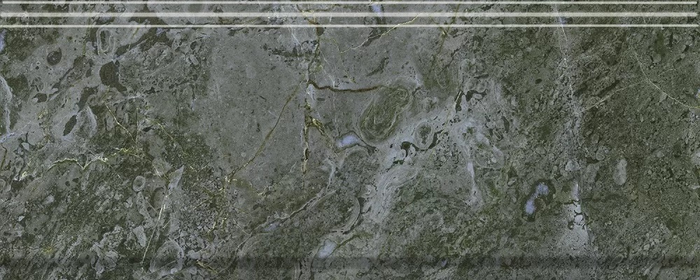 BDA026R Бордюр Серенада зеленый глянцевый обрезной 30x12 Kerama Marazzi