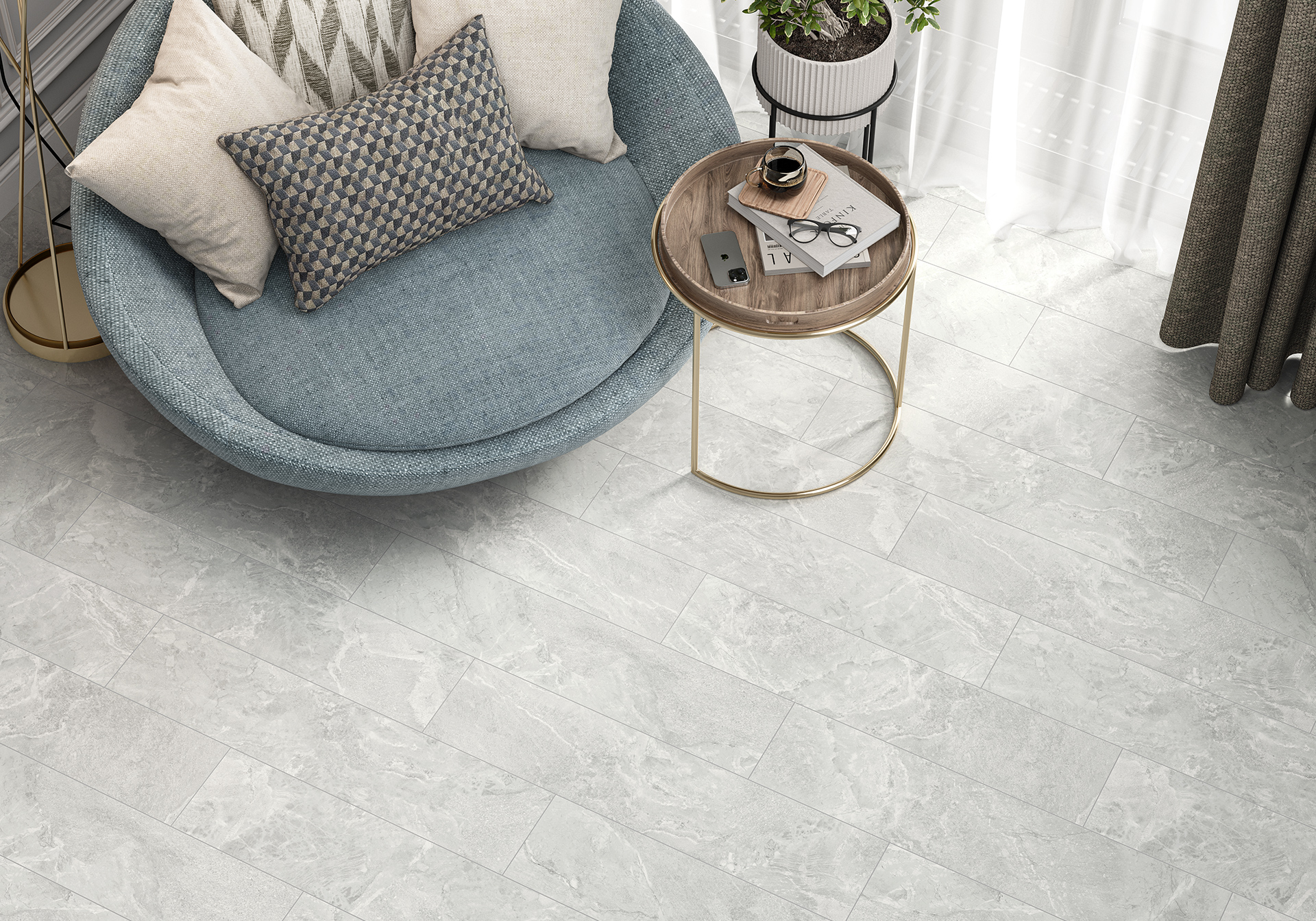 GFA2090TBR70R Tiberio матовый 200x900x7 Alma Ceramica (Уралкерамика) фото 15