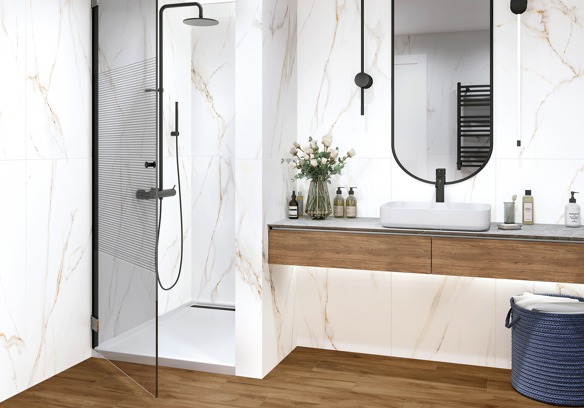 GFU6060ECL04R Extra Calacatta матовый  600x600x9 Alma Ceramica (Уралкерамика)