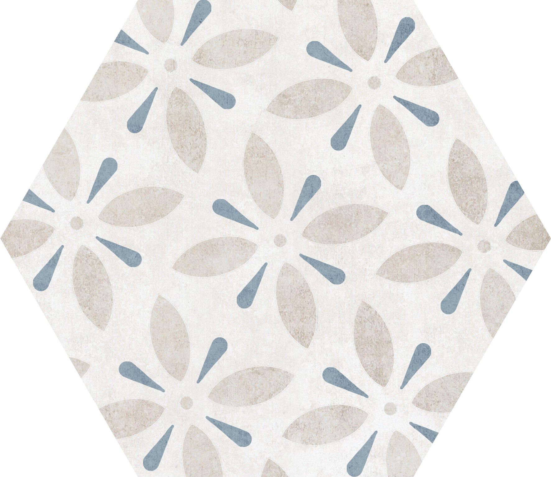 Atrium Hex Alpha Mix-Azul 25.8x29 Pamesa