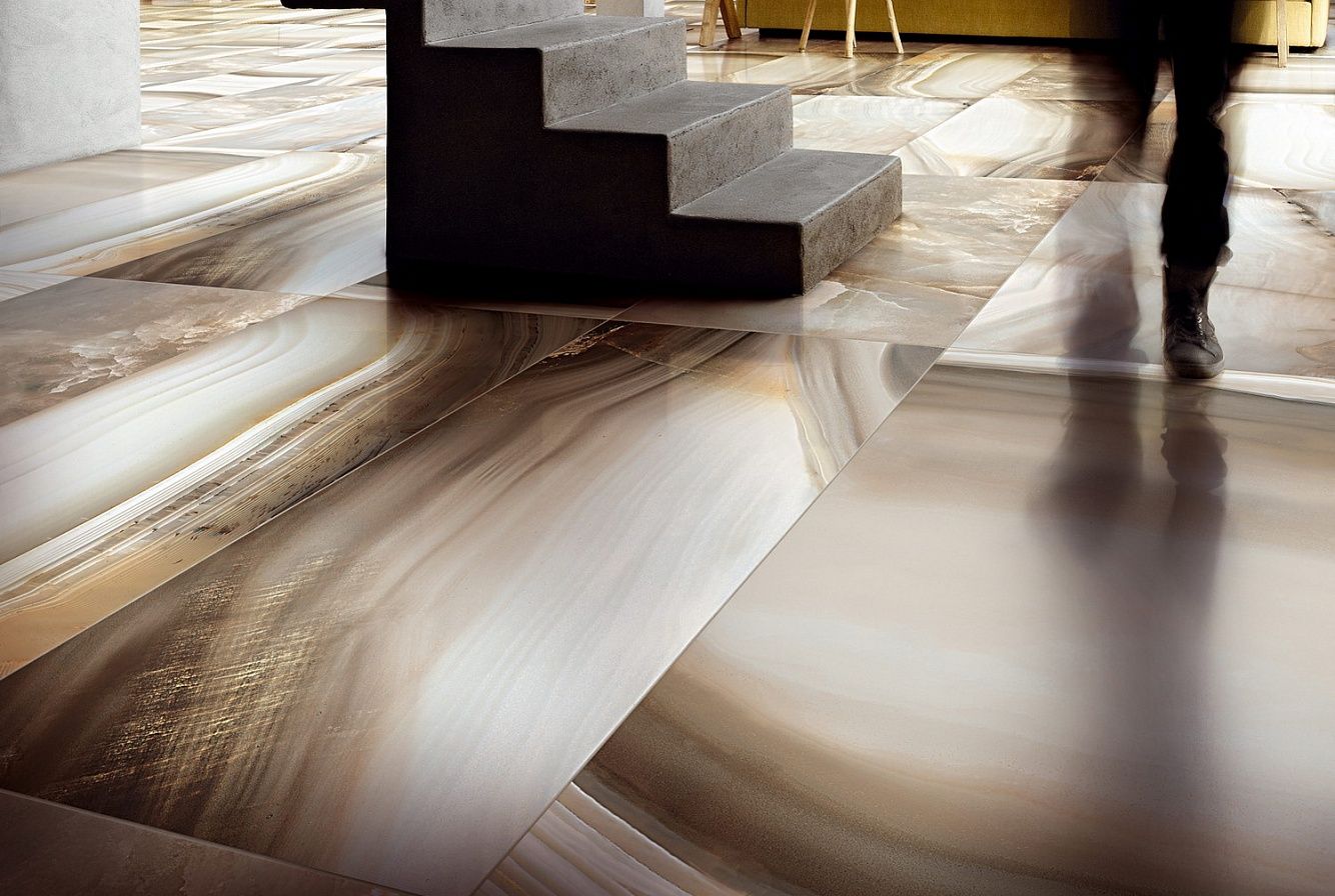 739966 ALABASTRI Bamboo Mosaico 3D 3x3 Lap Ret 30x30 Rex Ceramiche