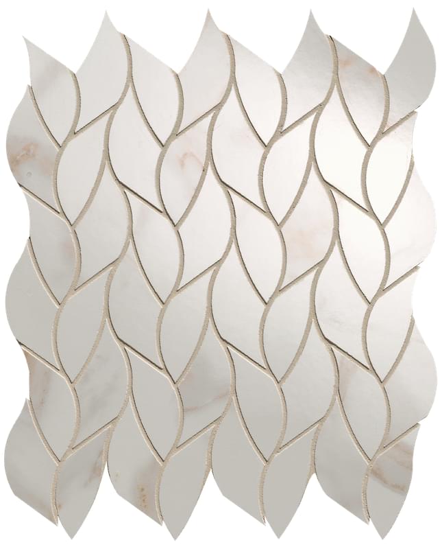 fQMQ Calacatta Oro Leaves Mosaico 25.9x30.9 FAP Ceramiche
