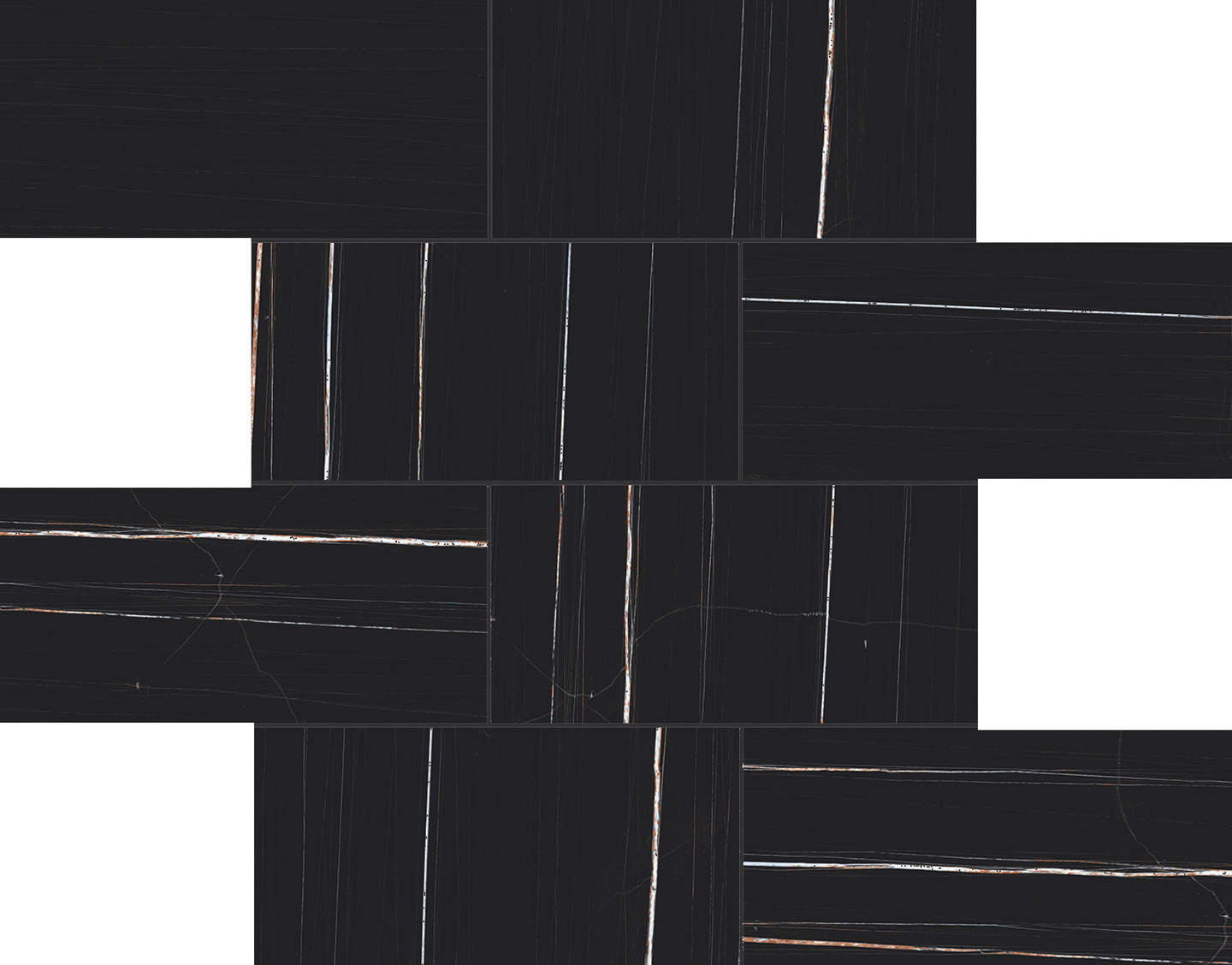 752809 Stones 2.0 Sahara Noir Glossy Muretto 6mm 7,5x15 30x30 Casa Dolce Casa